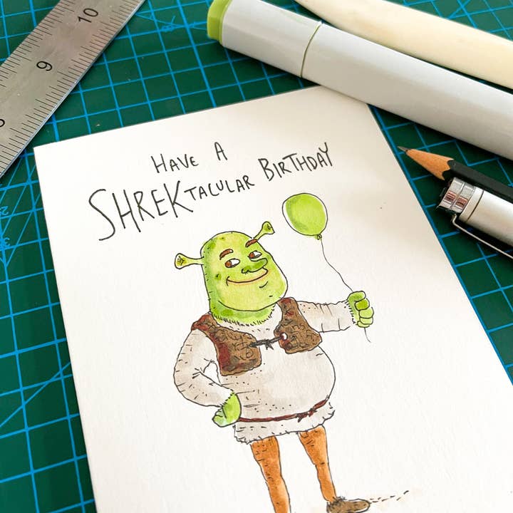 Well Drawn - Wholesale Birthday Card - Have a Shrektacular Birthday