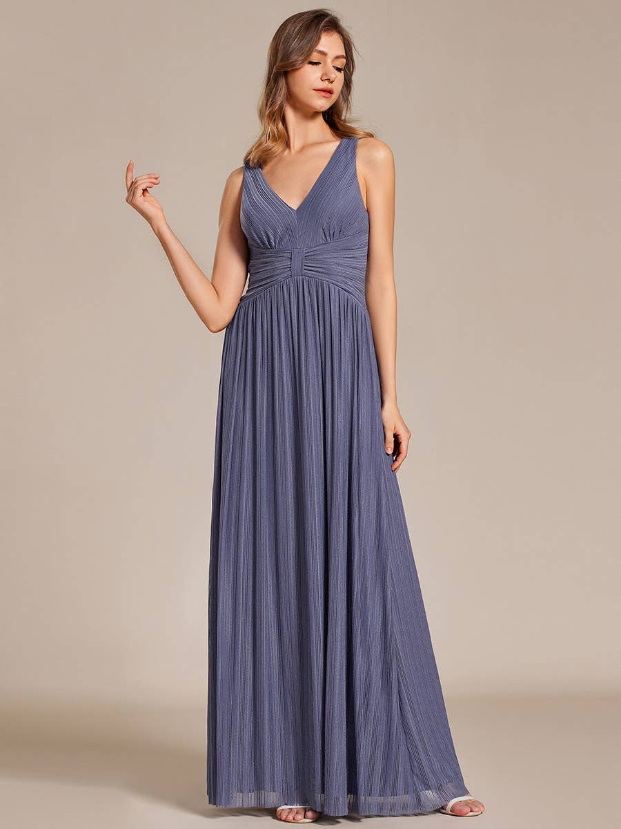 Ever-Pretty - Vente Robe de soirée – femme - Robe de soirée sans manches plissée à taille empire scintillante Ever-Pretty24