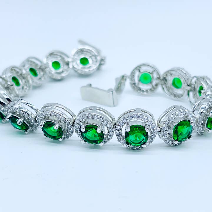 American Diamond Bracelet for wholesale by Sarah Shahid Designer Jewelry