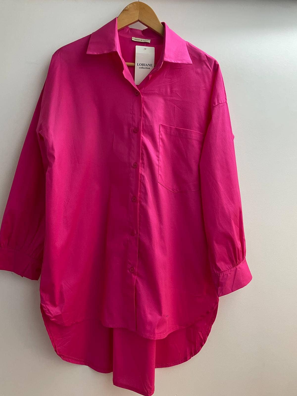 LORIANE - Vente Chemise à col boutonné – femme - 21251 Chemise longue uni3