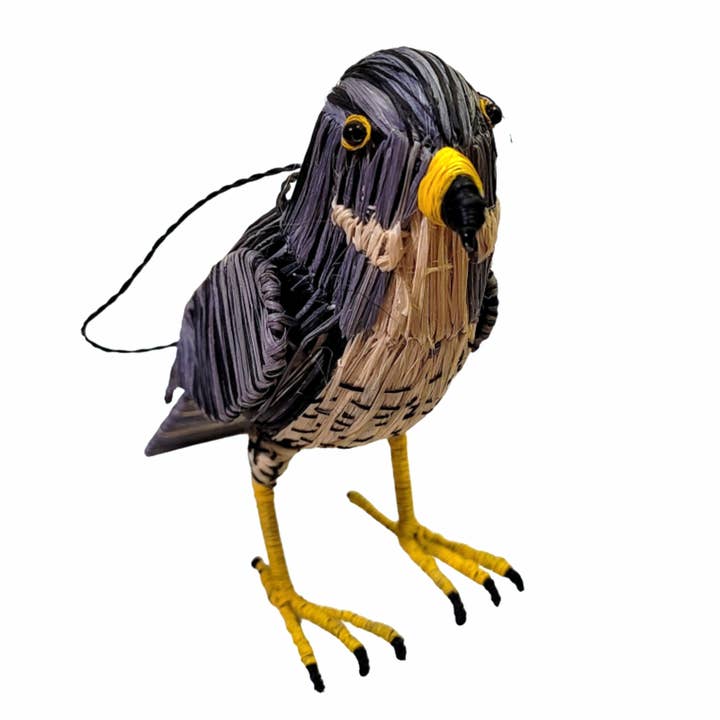Amazon Ecology – wholesale Prydnad – FALCON FÅGEL - RÄTTVISEMÄRKT JULGRANSDEKORATION - VÄVD AV PERUANSK AMAZONAS HANTVERKARE