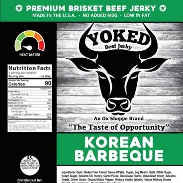Yoked Jerky - Wholesale Jerky - Yoked Korean Barbeque Beef Jerky0