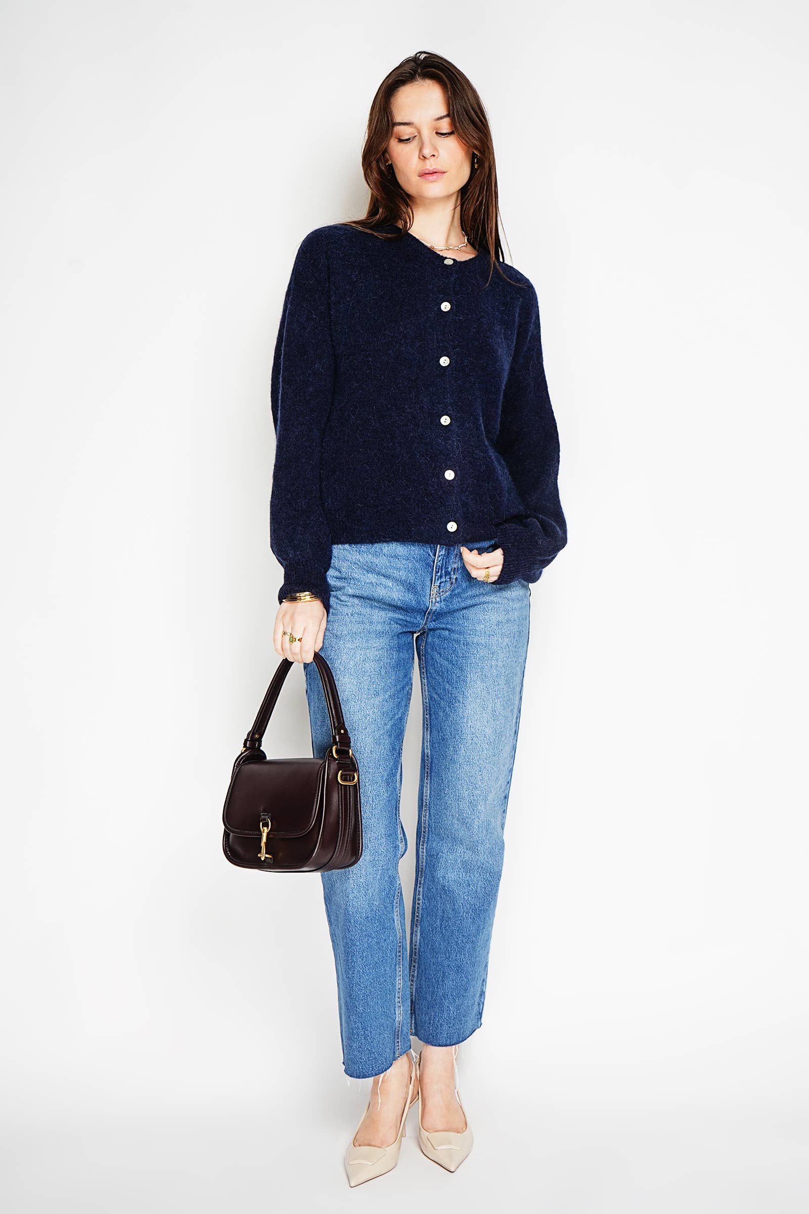 NOELINE - Vente Cardigan – femme - Cardigan en alpaga superfine et laine 755013