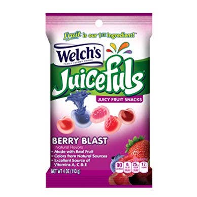 Shop The King - Wholesale Fruit snacks - Welch's Juicefuls Berry Blast | 4 Oz | Pack of 12
