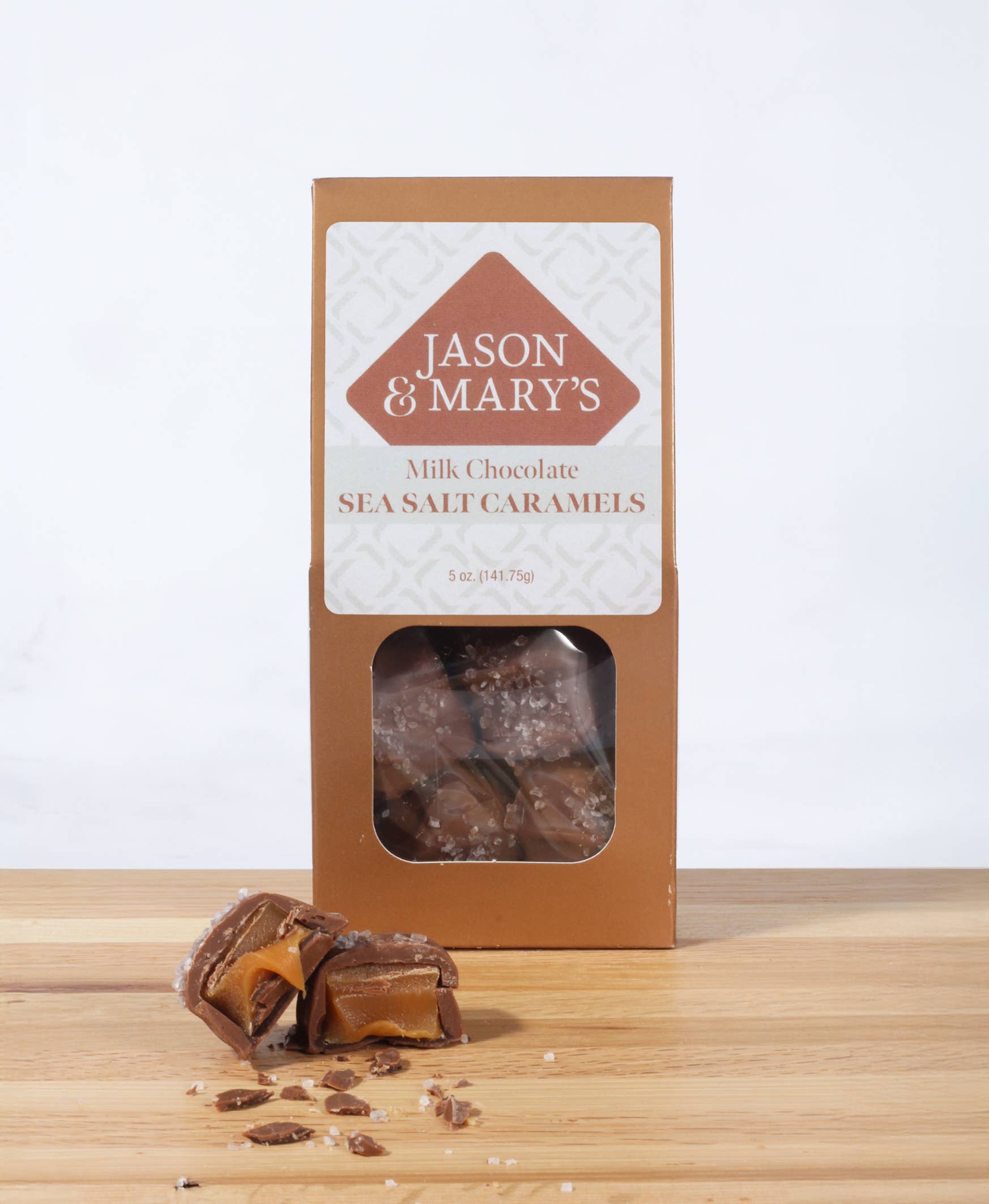 Coblentz Chocolate Company - Vente Friandises enrobées de chocolat - Caramels au sel de mer au lait