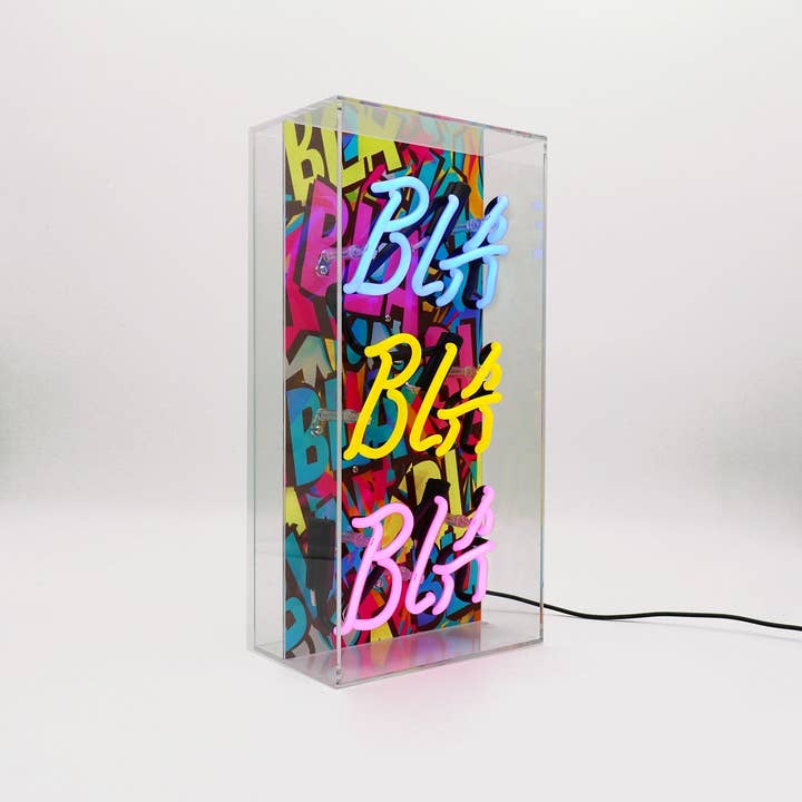 Locomocean Ltd – wholesale Neon sign – 'Bla Bla Bla' Glass Neon Sign3
