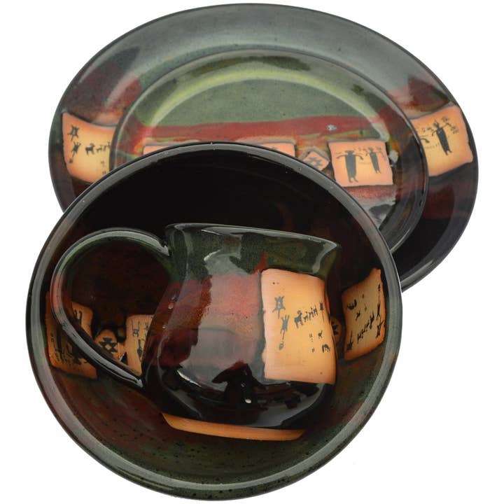 La Fonda Place Setting (made to order) for wholesale by Always Azul Pottery