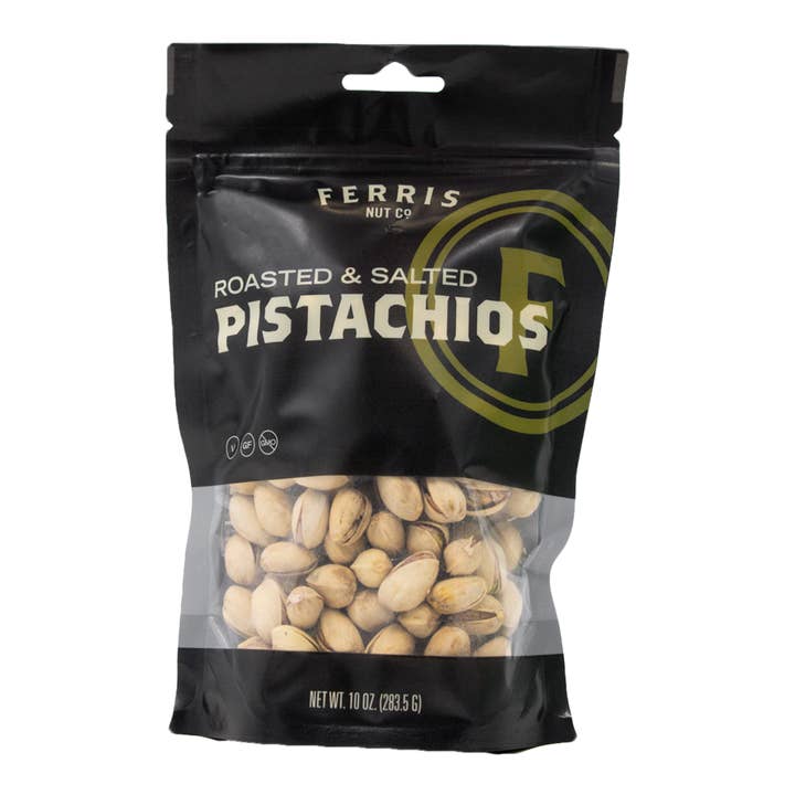 Ferris Coffee & Nut Co. - Wholesale Nuts - Pistachios (Roasted Salted) 10 oz.