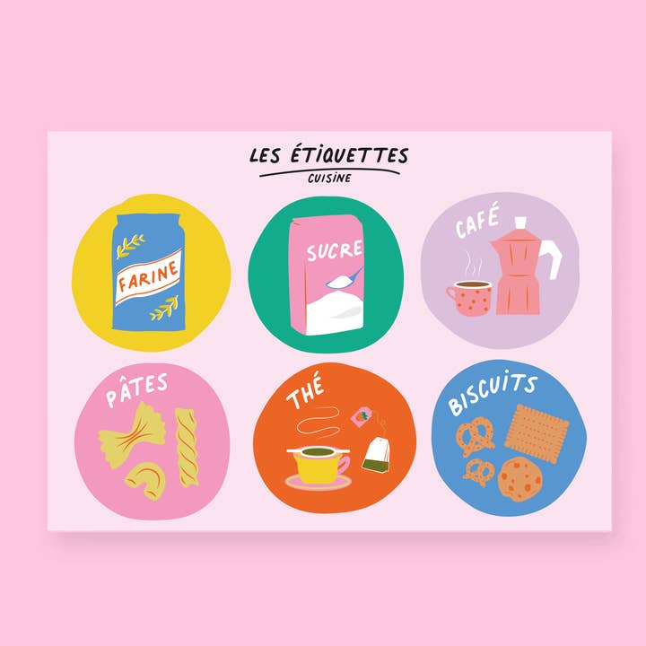 Etichette per barattoli – Organizzazione cucina per la vendita all'ingrosso da parte di Machatatelier