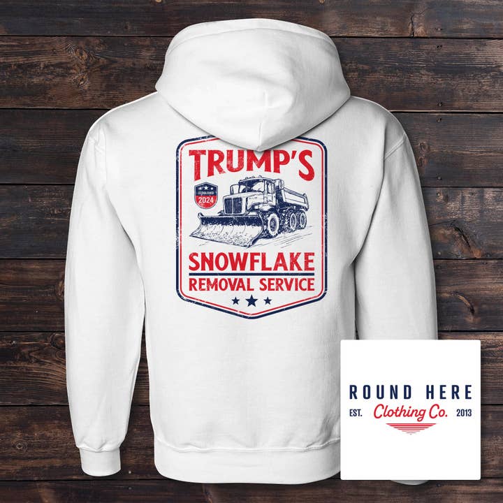 'Round Here Clothing Snowflake Removal Service for wholesale by The Old North State