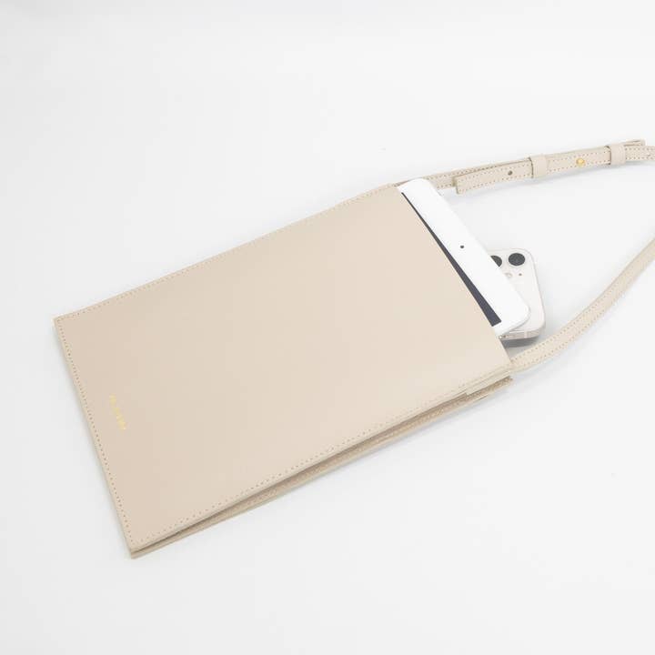 Unofuku - Wholesale Shoulder Bag - Women's - re:credo Noemi Slim Shoulder Bag (Beige)3