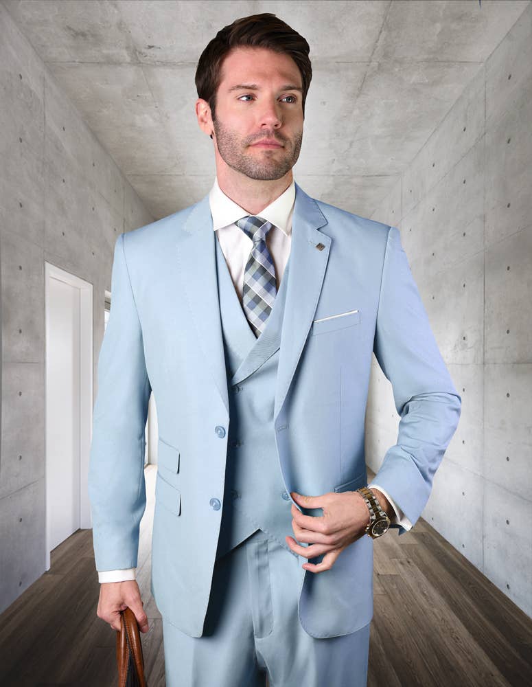 Statement Clothing - Vendita all'ingrosso Completo elegante - Uomo - Completo uomo Zargala 3 pezzi modern fit11