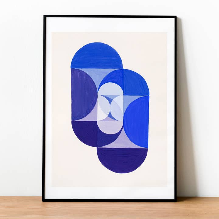 Impressão de arte azul chave por atacado de Cynefn