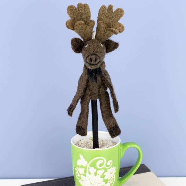 dZi Handmade – Großhandel Verzierung – Elch Wilde Woolie1