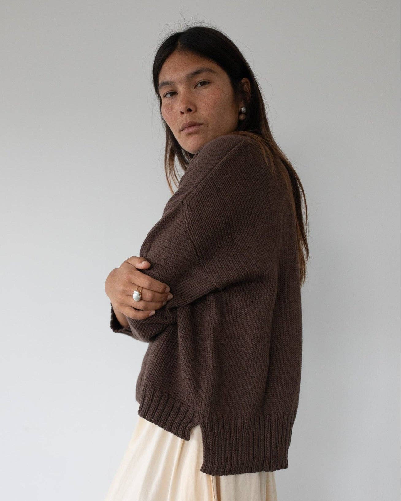 Honest Cotton - Vente Pull en maille – femme - Le Crop Knit3