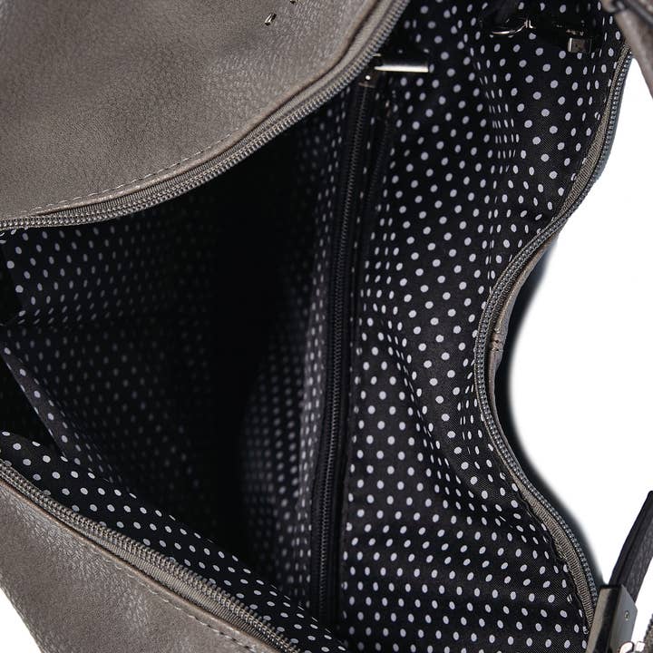 HJS - Wholesale Shoulder Bag - Women's - 'MAYFAIR' Bag - Adjustable Size & with Stud Design7