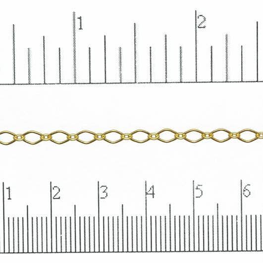 Continental Beads - Wholesale Craft Supplies - 4mm x 3mm Oval Link Cable Chain Sold by The Foot - CH 8297