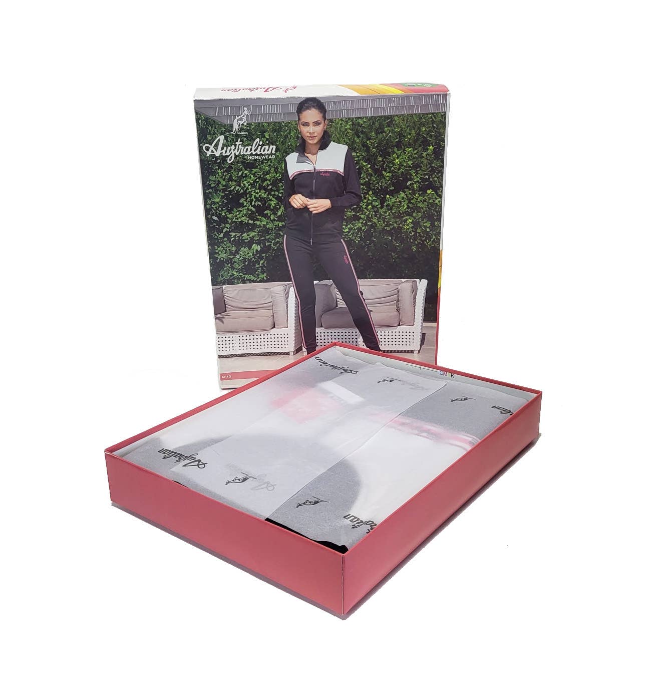 NHP International - Wholesale Trainingspak - Dames - Antraciete 'Australian' homewear trainingspakken voor dames AF401