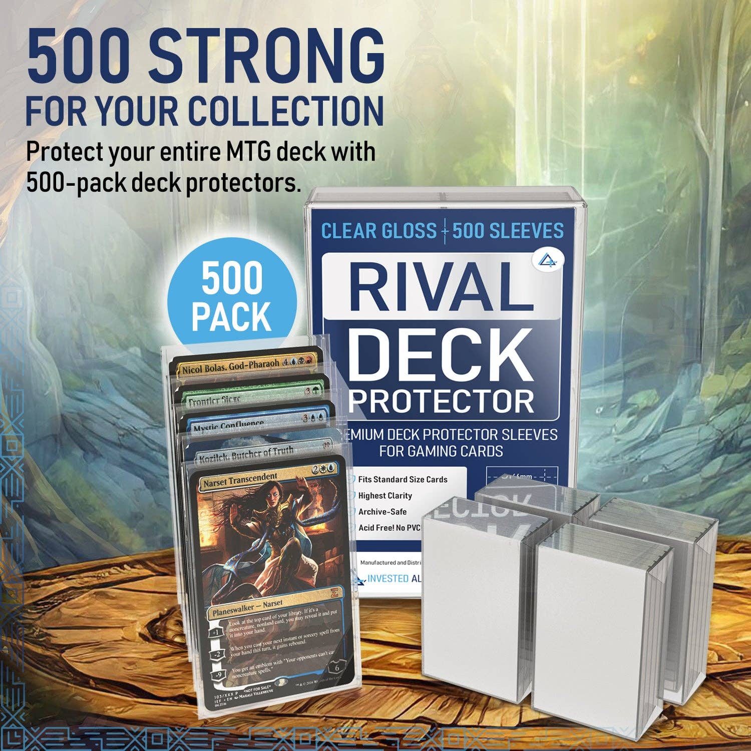 Invested Alliance LLC - Wholesale Playing Cards - Premium Rival Deck Protectors - 500 Pack3