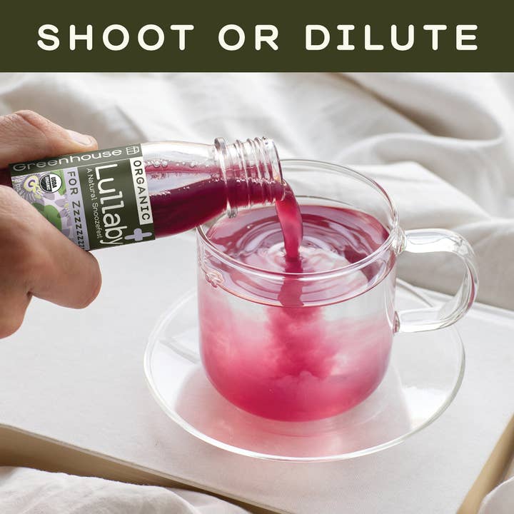 Greenhouse - Wholesale Wellness Juice/Tonic - Greenhouse Lullaby Wellness Shot for Bedtime
