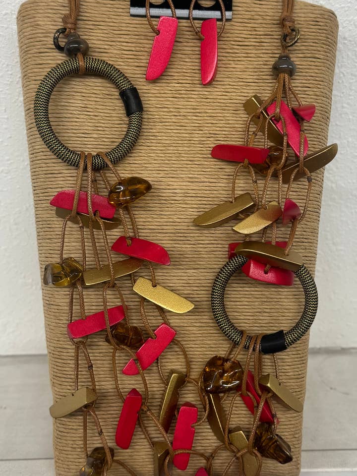 4 STRANDS BROWN ADJUSTABLE WAX CORD WITH GOLD ROUND RINGS W for wholesale by International Duru's