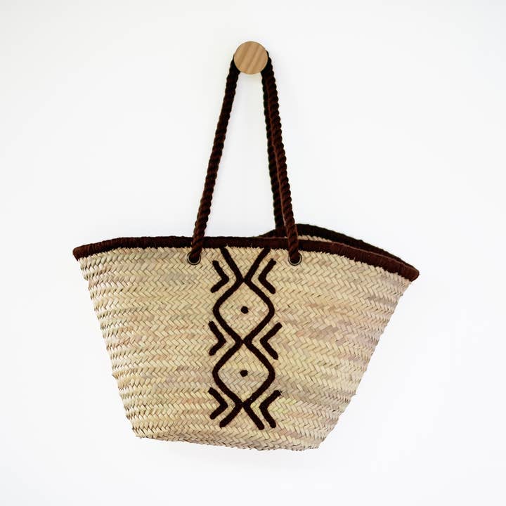 2 Duck Trading Company - Wholesale Basket - Brown Wool Basket