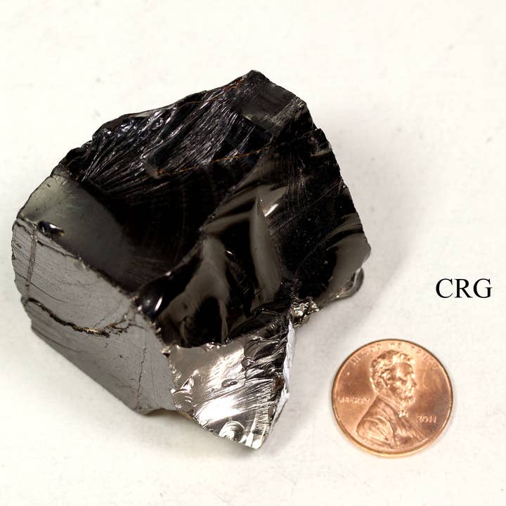 Crystal River Gems LLC - Wholesale Spiritual Stone/Crystal - 1 PIECE - Elite Russian Shungite Crystal / 71-80 GRAMS AVG0