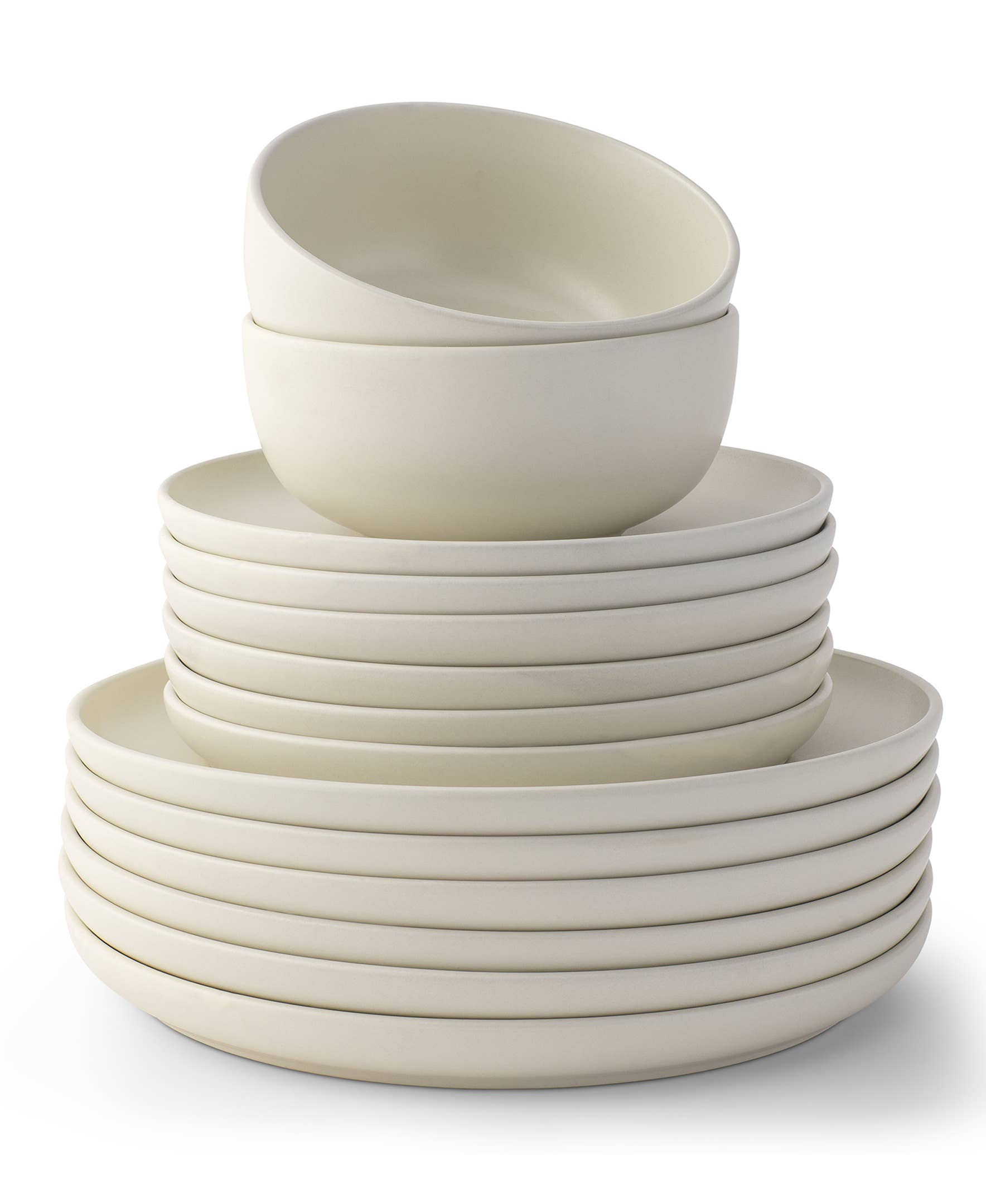 JoyJolt - Vente Service à vaisselle - Service de vaisselle en grès JoyJolt Mesa 18 pièces4