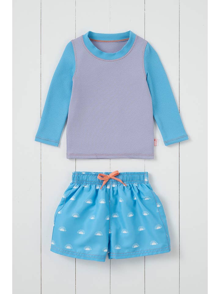 Lavender Kids Long Sleeve Rash Vest for wholesale on Faire