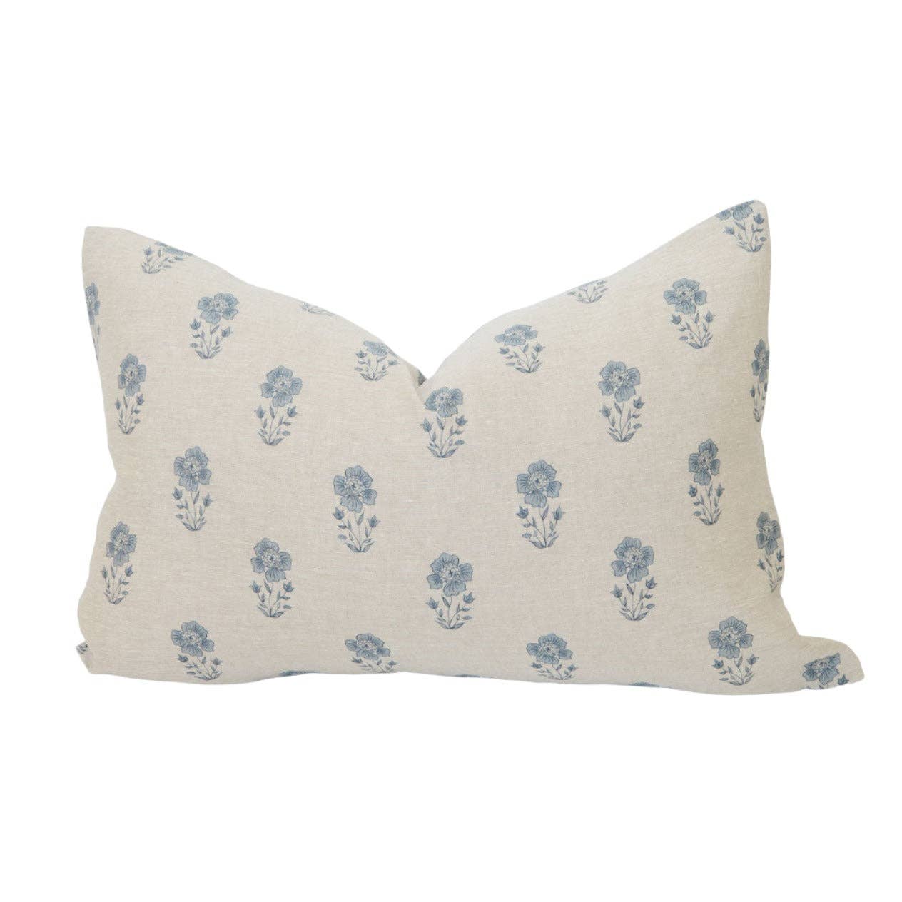 Cozy Prairie Linens Co. - Vente Housse de coussin - Petite housse de coussin à motif floral bleu Signature Linen8
