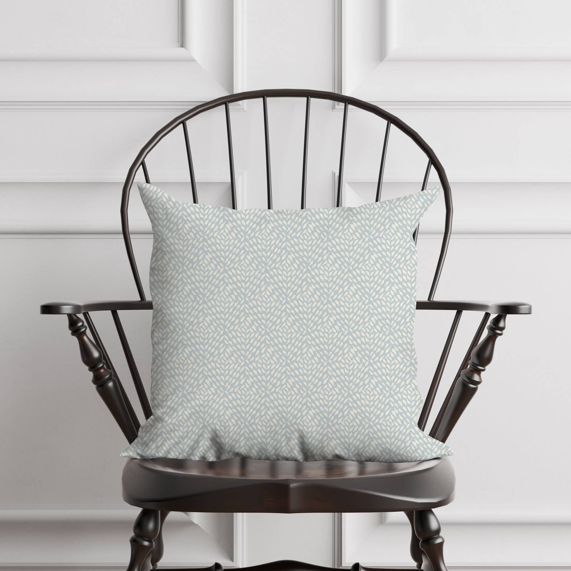 Beth Schneider Designs, LLC - Wholesale Throw/Decorative Pillow - Blue Diamond Square 20"x20" 100% Soft Cotton Throw Pillow3