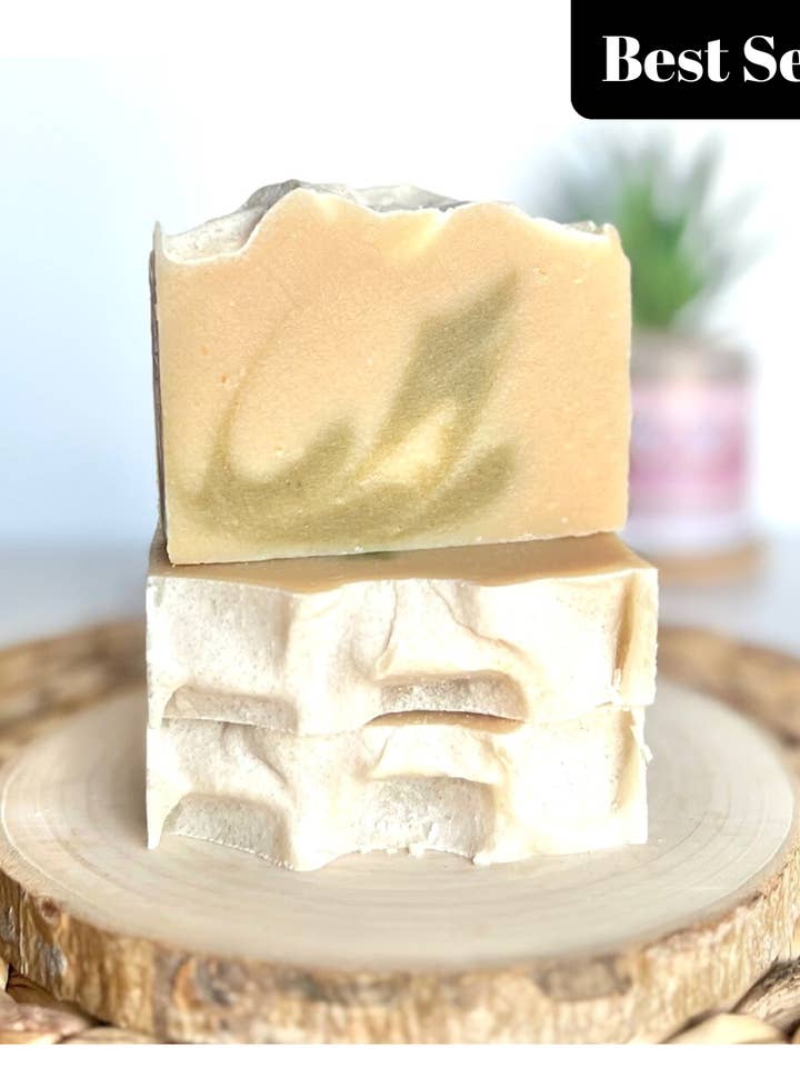 Eucalyptus & Mint Goat's Milk Soap for wholesale by Eden Body Care