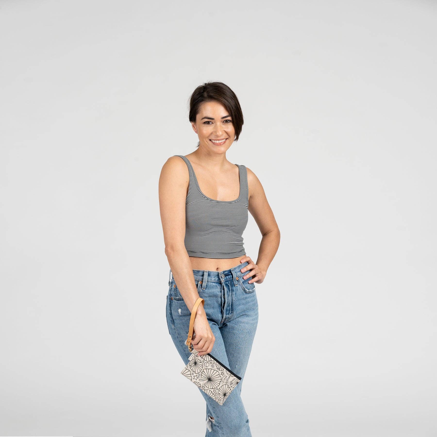 Jana Lam – Engroshandel Clutch - Dame – Petite lynlåskobling • Skattebræt • Sort på naturstof1