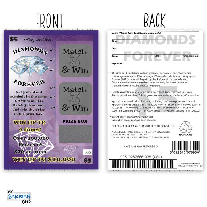 My Scratch Offs - Wholesale Card Game - Will You Be My Bridesmaid Proposal Fake Scratch Off Lotto