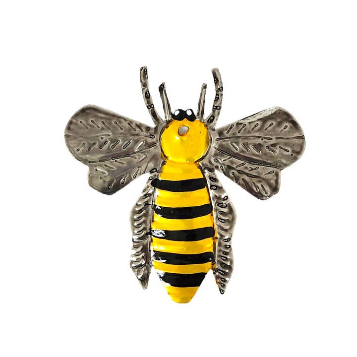 Ornamento a forma di ape in latta fatto a mano per la vendita all'ingrosso da parte di Sedona Spirit