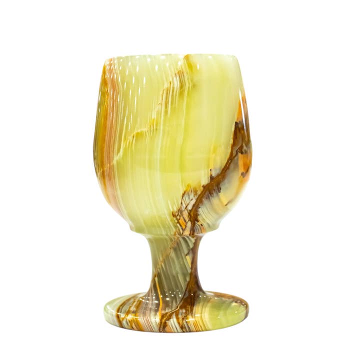 Quasar Gems USA - Wholesale Decorative Tabletop Object - Onyx Goblet 3x5 inches 1