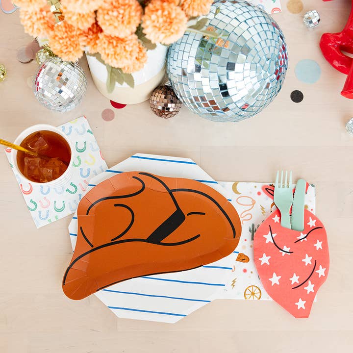 Jollity & Co. + Daydream Society – wholesale Disposable napkin – Yeehaw "Bandana" Guest Napkins1