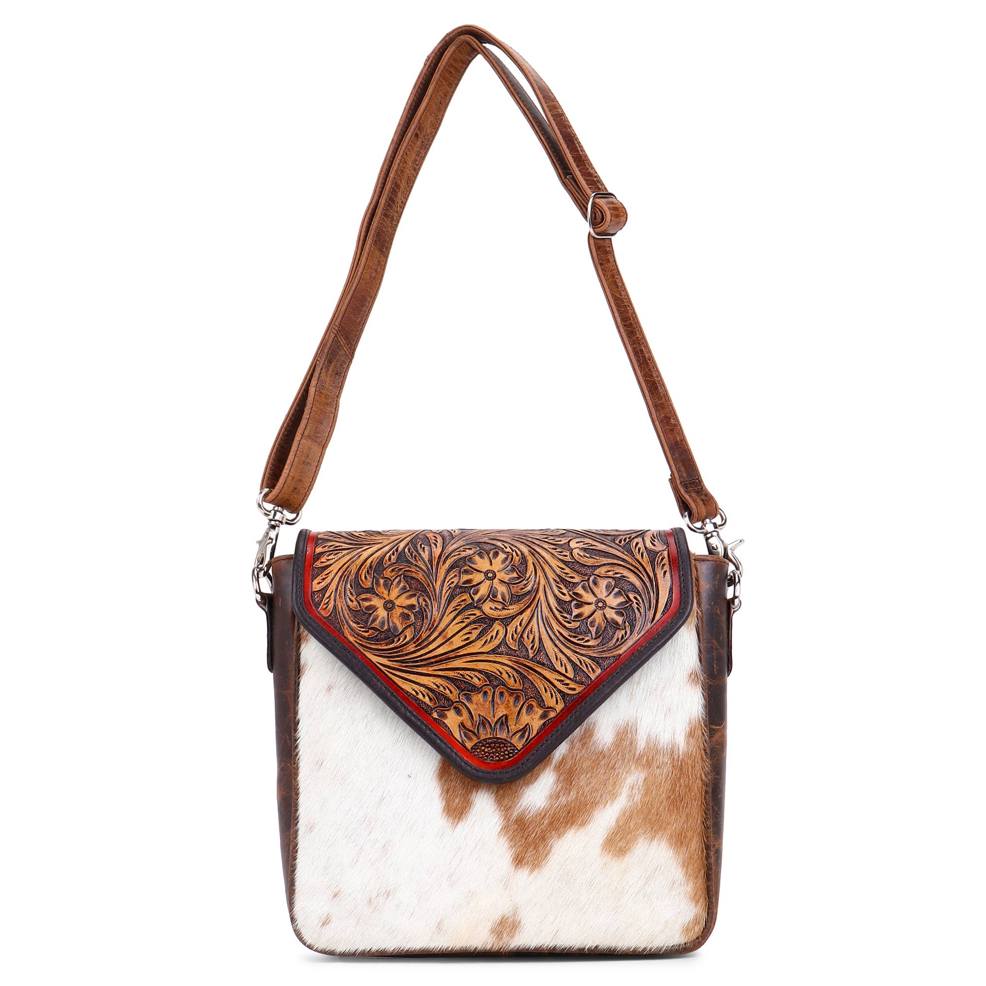 Sixtease Bags USA - Wholesale Crossbody Bag - Women's - Leather Cowhide Western Hand Tooled Women Crossbody Bag11