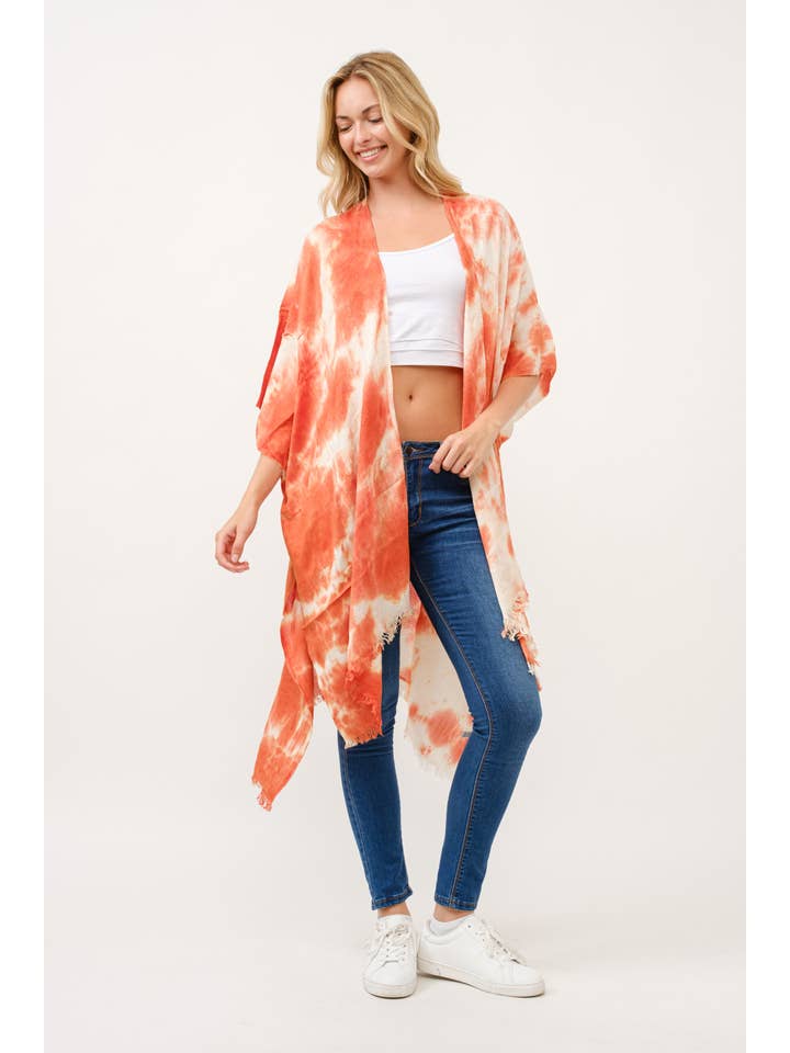 Raj Trading & Imports (USA) Inc. - Wholesale Kimono - Women's - Festival Tie Dye Kimono