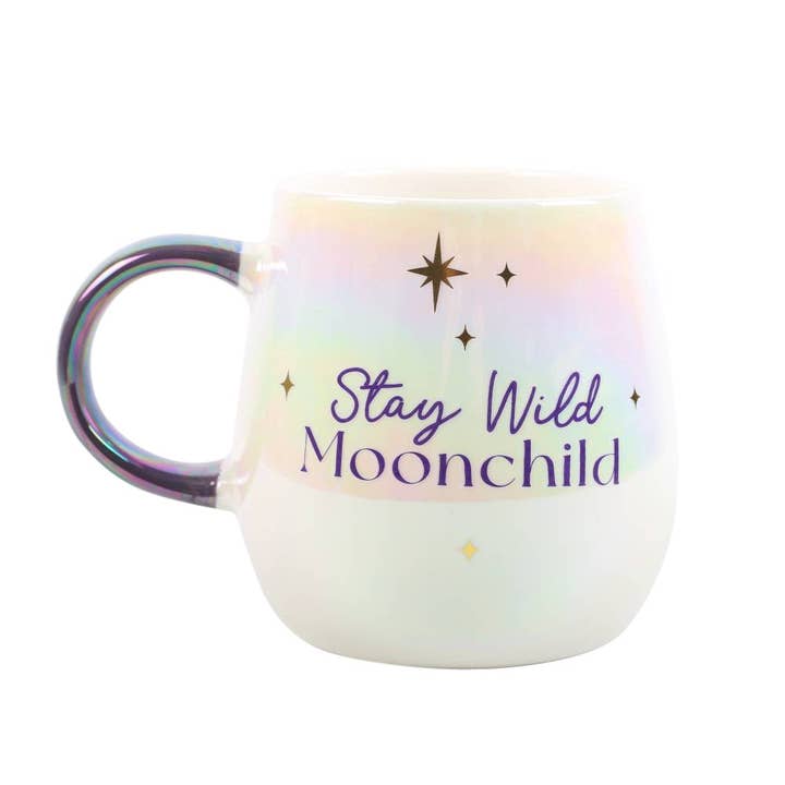 Something Different Wholesale - Wholesale Coffee Mug - Stay Wild Moon Child Iridescent Celestial Mug