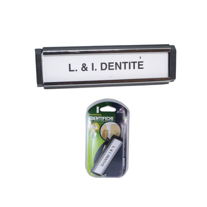 Placa de identificação Lira Silver Abs BL 1 Pc por atacado de Idea Casa