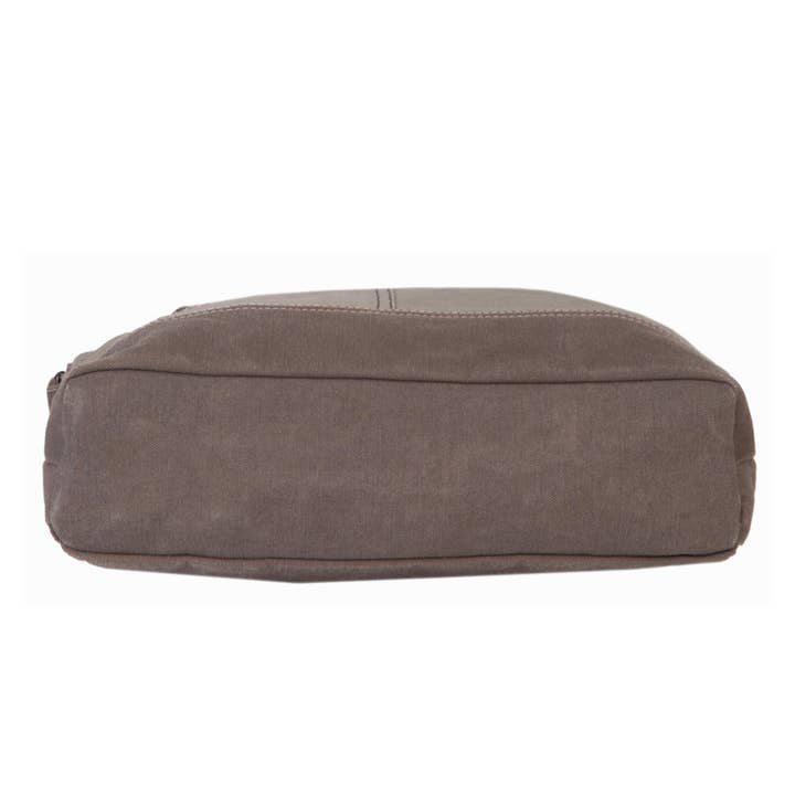 Mona B. - Wholesale Crossbody bag – Women's - Jules Up-Cycled Canvas Women's Crossbody Bag - Ice Gray3