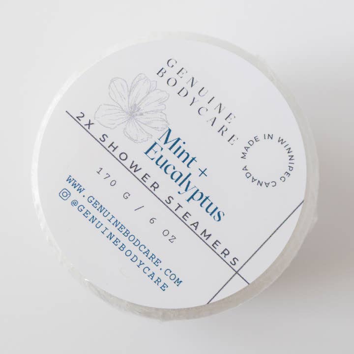 Mint & Eucalyptus Shower Steamers for wholesale by Genuine Bodycare