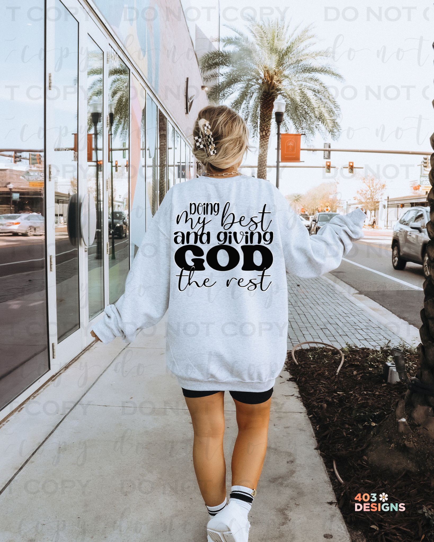 403 Designs - Wholesale Sublimation Transfer - Doing My Best DTF Transfer 0