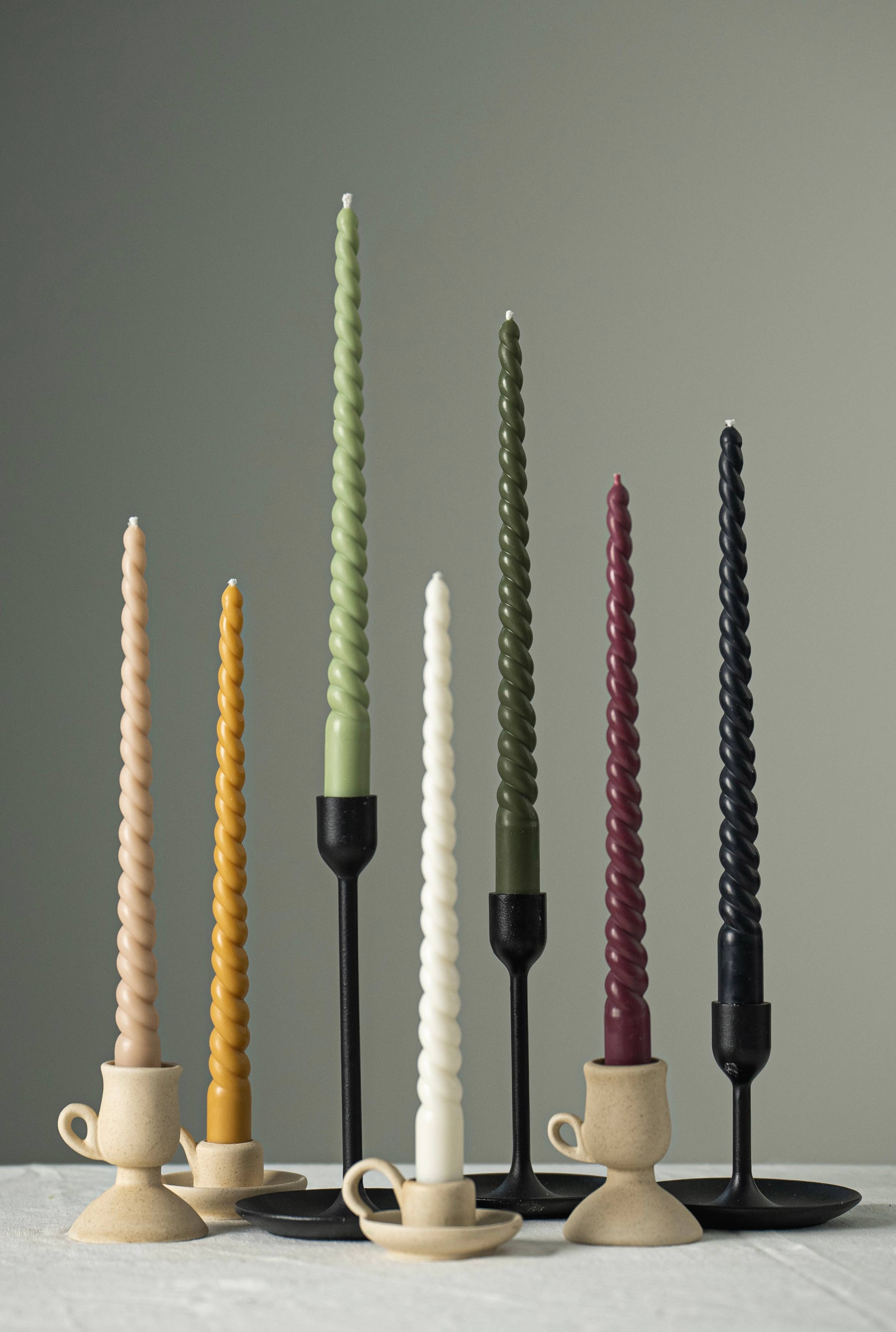 ZOETSTUDIO - Wholesale Tapered Candle/Candlestick - Holiday Twisted taper candle set - Beeswax & Soy Wax8