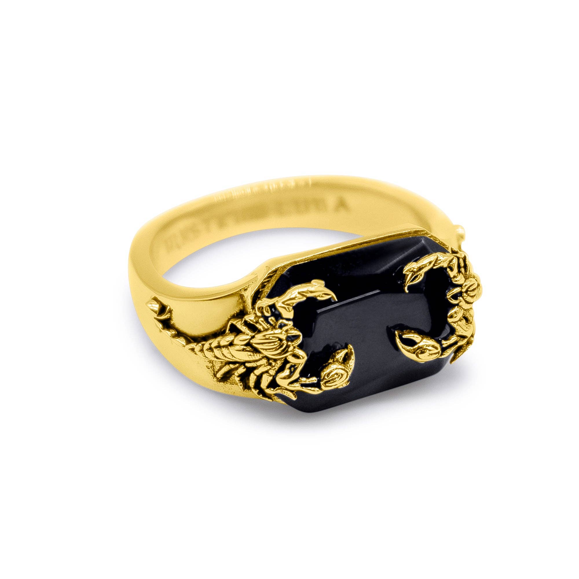 Mysticum Luna – Engroshandel Statementring – Venin Obscura Skorpion Guld Ring0