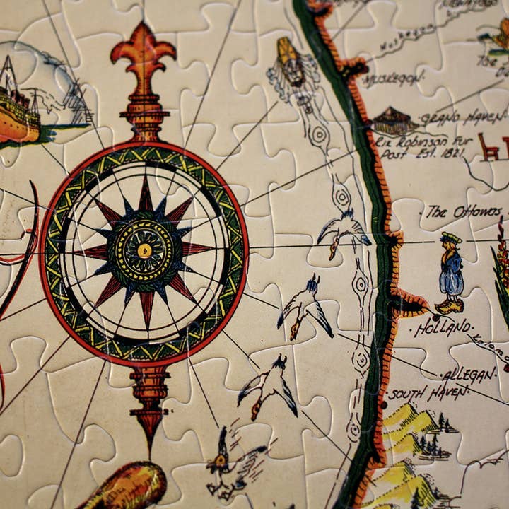 Puzzles That Rock - Wholesale Puzzle - Adult - Commonwealth of Michigan Map 550-Piece Puzzle2