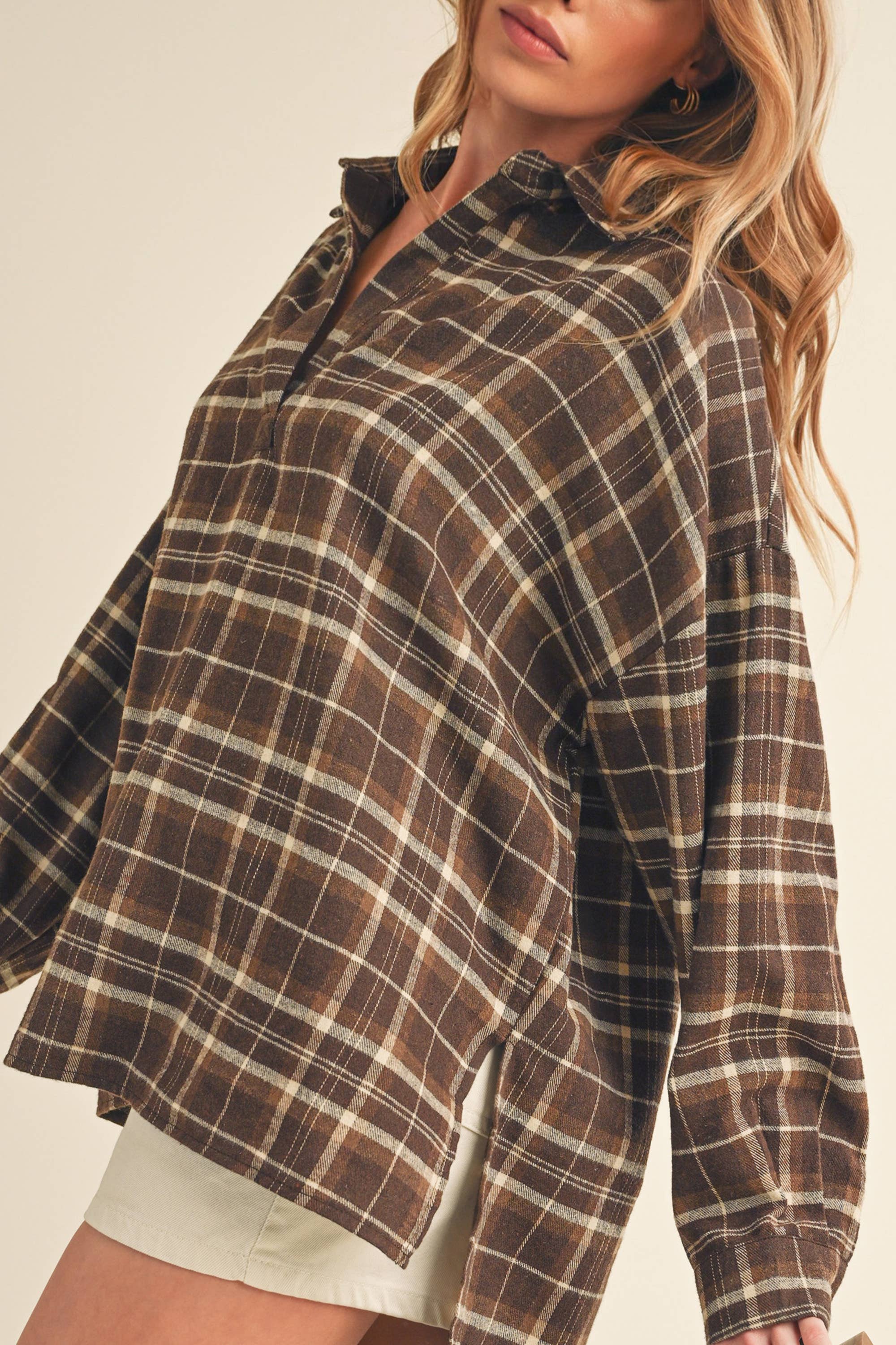 AEMI + CO - Wholesale Button Down Shirt - Women's - 8208CN Tamra Shirt 18