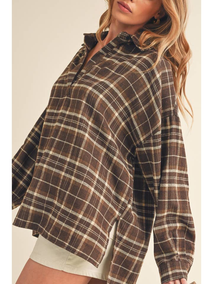 AEMI + CO - Wholesale Button Down Shirt - Women's - 8208CN Tamra Shirt 128