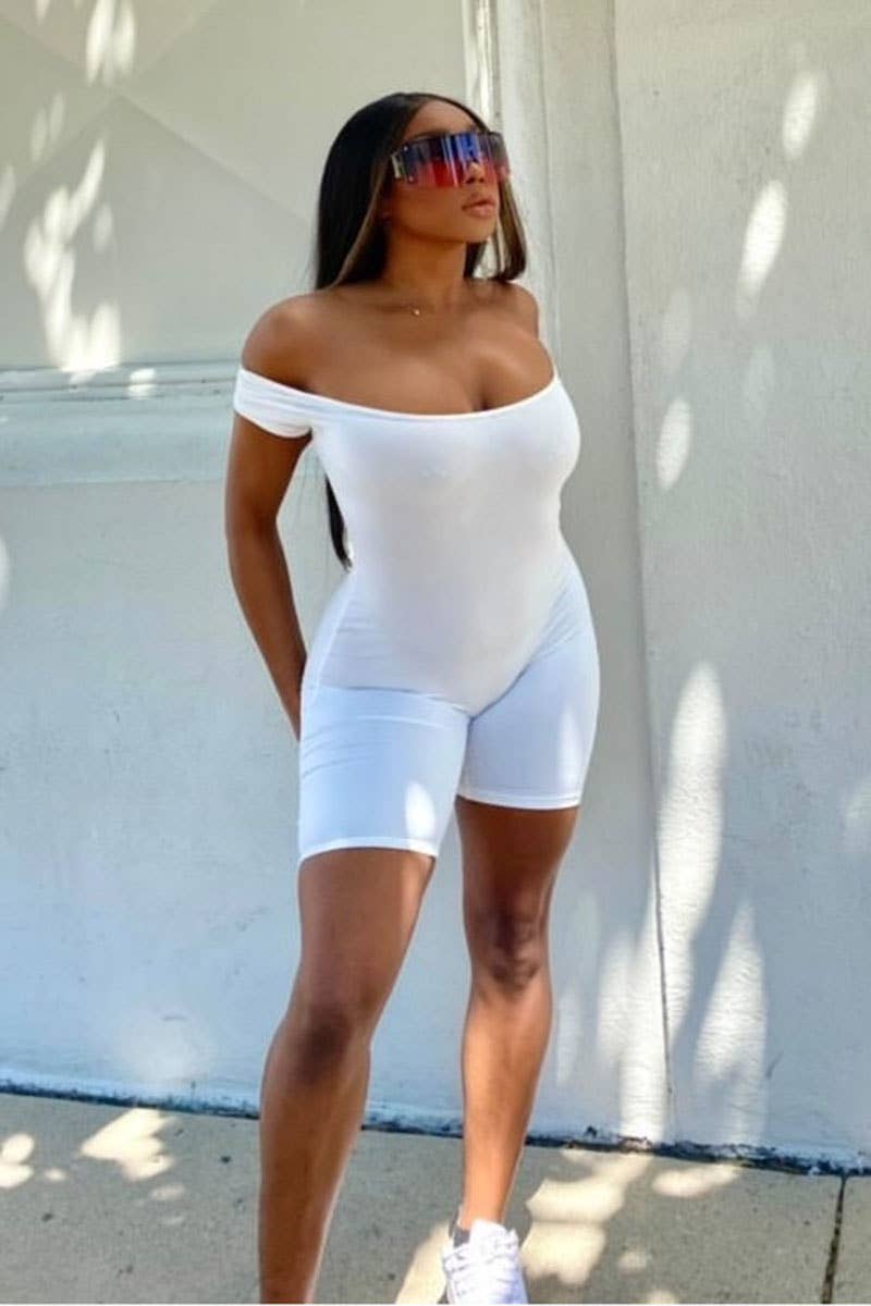 CAPELLA APPAREL - Wholesale Romper - Women's - Short Sleeve Scoop Neck Romper5